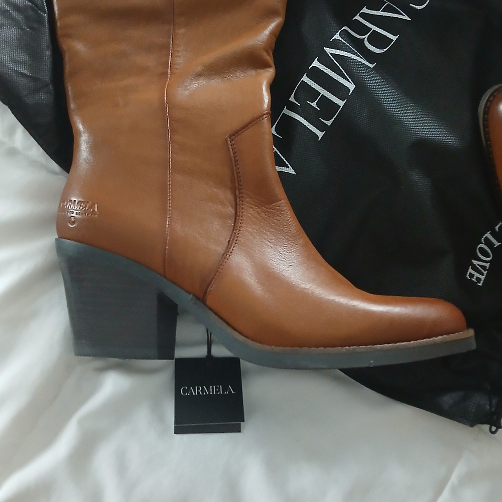 Carmela leather boot - Picture 4 of 10